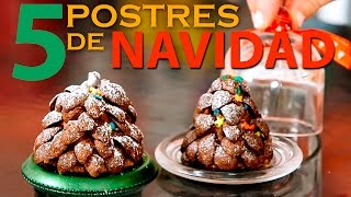 5 Postres fáciles para NAVIDAD ¡Sin complicaciones [upl. by Ellenwad615]