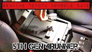 【TRD³⁶】 Secure Your Valuables 4Runner TRD Console Safe 🚗🔒 [upl. by Cirtap]