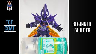 How to Apply Topcoat on Gunpla Beginner Builder [upl. by Ycniuq453]