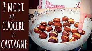 3 MODI PER CUOCERE LE CASTAGNE  How to Cook Chestnuts [upl. by Aiuhsoj518]