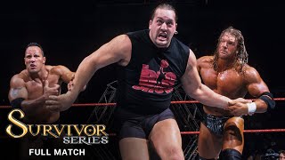 FULL MATCH  Triple H vs The Rock vs Big Show  WWE Title Triple Threat Match Survivor Series 1999 [upl. by Melan980]