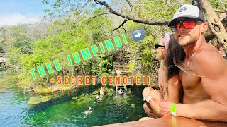 The BEST CENOTE near Playa Del Carmen Mexico 35 pesos to get here [upl. by Kuth]