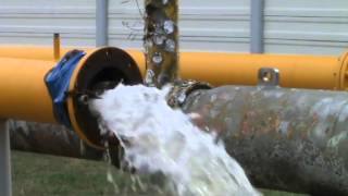 Pipeline Cleaning With Foam Pig [upl. by Stirling]