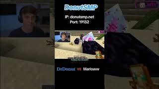 DrDonut vs Marlow cpvp donutsmp minecraftcpvp [upl. by Aicia]