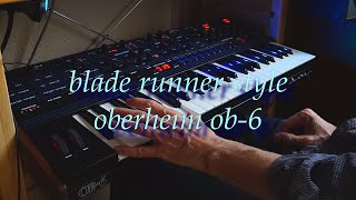 Blade Runner style on Oberheim OB6 [upl. by Earazed]