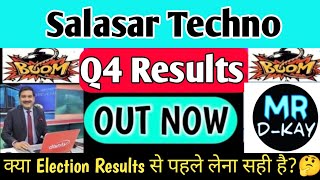 salasar techno share latest news 🔥 Salasar Techno Q4 Results 2024  salasar techno engineering ltd [upl. by Yerga]