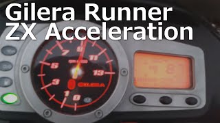 Gilera Runner 50 Acceleration ZX [upl. by Prima]