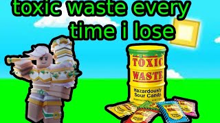 bedwars but if i lose i have to eat toxic waste [upl. by Daney]