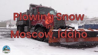 Plowing Snow in Moscow Idaho [upl. by Notnelc]