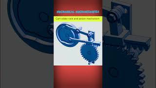 Cam slider rake pinion mechanism।3d animation solidworks innovation [upl. by Ahsrav]