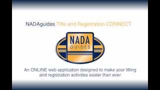 NADAguides Title and Registration CONNECT [upl. by Adierf]