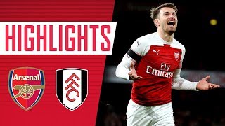 Back to winning ways  Arsenal 41 Fulham  Goals and highlights [upl. by Ardnatal752]