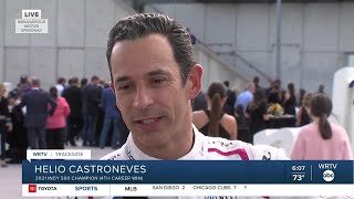 Helio Castroneves talks about his fourth Indianapolis 500 win [upl. by Arenahs]