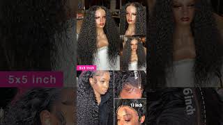 Water Wave Lace Front Wig 4x4 5x5 Lace Closure Wig 13x4 13x6 Hd Lace Frontal 360 Curly Human Hair [upl. by Erreip]