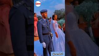 🇷🇼Rwanda AIR FORCE WEDDING with colorful uniform girlsinarmy militarywedding rdf [upl. by Idac]