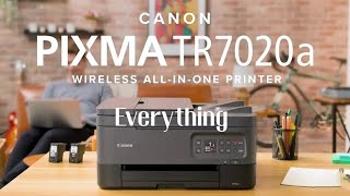 Everything you need to know about Canon PIXMA TR7020a  Review [upl. by Tnert406]