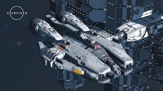 Starfield Ship Building Guide  Star Wars VCX100 light freighter [upl. by Bessie]