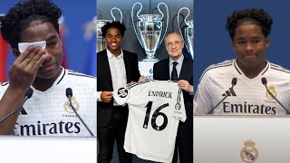 YES🔥 ENDRICK PRESENTATION AT REAL MADRID AFTER SIGNING MBAPPE Real Madrid final presentation [upl. by Aihsenod]