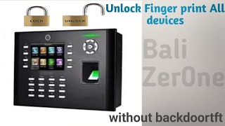 Easy way detailed How to reset Password Zksoftwere Fingerprint Device [upl. by Eelloh131]