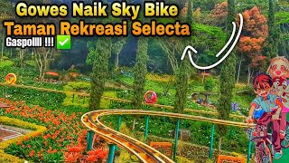 Riding Sky Bike at Selecta Recreational Park Batu Malang Vlog [upl. by Jos]