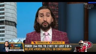 THE HERD  Colin Cowherd SHOCKED Nick Wright DESTROYS Brock Purdy Holds Back 49ers  NFL [upl. by Bill916]