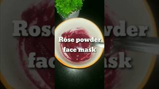 Rose powder face mask for glowing skin shorts trending ytshorts [upl. by Humbert]