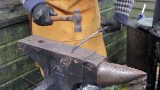 Blacksmithing Pole Lathe Bowl Turning Tools [upl. by Anissej]