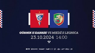 Transmisja meczu Górnik II Zabrze  Miedź II Legnica [upl. by Maghutte]