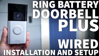 Ring Doorbell Plus Installation DIY  Ring Video Doorbell Wired Installation with Existing Chime [upl. by Aneert]