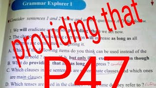 Providing that3as ENGLISH book P47 [upl. by Ev]