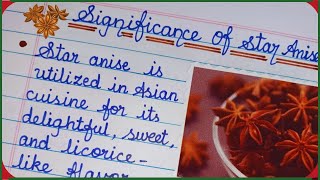 The Significance of Star Anise in 10 Lines  Few Lines on Star Anise  Short Essay on Star Anise⭐🤎 [upl. by Kristofor]