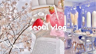 🇰🇷 seoul vlog  artsy euljiro cafés yes24 book shopping strawberry afternoon tea mamma mia [upl. by Levitan]