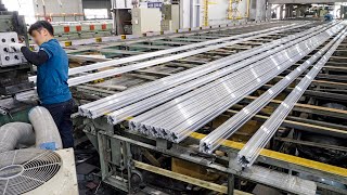 Huge Scale Manufacturing Process of Aluminum Profile Aluminum Factory in Korea [upl. by Farant]