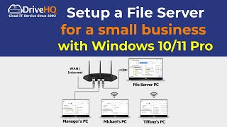 Setup File Server for small business with Windows 11  10 Pro Easier amp lower cost than Server OS [upl. by Atnahc]