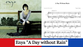 A Day without Rain  Enya  Piano Solo [upl. by Marquardt]