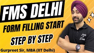 FMS Delhi registration starts How to fill FMS Delhi form Step by step guide  FMS Delhi 2024 [upl. by Bekah7]