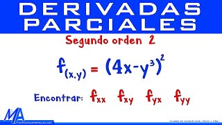 Derivadas parciales de segundo orden  Ejemplo 2 [upl. by Tj401]