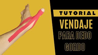 TUTORIAL VENDAJE PARA DEDO PULGAR con KINESIOTAPE [upl. by Sherm]