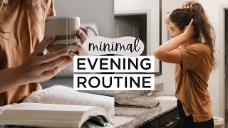 MINIMALIST EVENING ROUTINE  Healthy Habits  Slow Living [upl. by Ocsic]