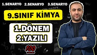 9Sınıf Kimya 1Dönem 2Yazılı  20232024 Güncel  MEB 12 ve 3Senaryo Çözümleri [upl. by Henryk788]