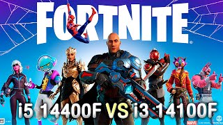 Fortnite  i5 14400F vs i3 14100F  RTX 4060 Ti  1080p Performance  March 2024 [upl. by Giarg]