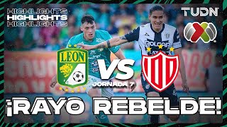 León vs Necaxa  HIGHLIGHTS  AP2023J7  Liga Mx  TUDN [upl. by Agneta]