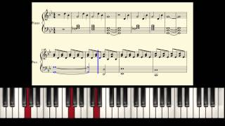 David Guetta featuring Sia  The Whisperer Piano tutorial instrumental [upl. by Hassi]