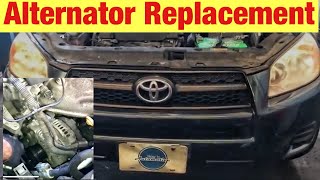 How To Replace An Alternator On A Toyota RAV4 20052012 [upl. by Burdelle]