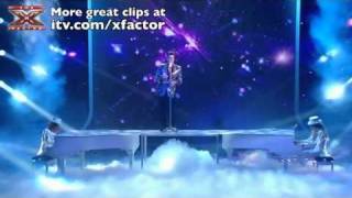 Aiden Grimshaw sings Rocket Man  The X Factor Live show 6  itvcomxfactor [upl. by Dragon684]