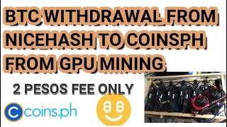 NICEHASH TO COINSPH WITHDRAWAL LOW FEE GPU Mining [upl. by Aciretal]