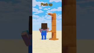 Minecraft push up chelenge minecraft pushups gaming [upl. by Hudis]