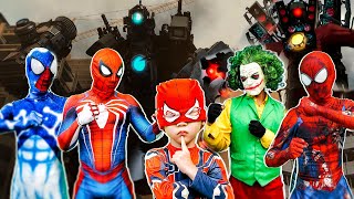 TEAM SPIDER MAN in REAL LIFE 02  Marvels SpiderMan 2  Expanded Marvels New York  DEADPOOL 3 [upl. by Ahtanoj383]