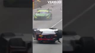 Laurens Vanthoor Flips His Audi At Macau  GT World Cup 2016 [upl. by Stuckey532]