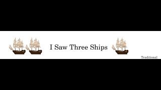 I Saw Three Ships Easy Piano Christmas Carol Tutorial [upl. by Castor]